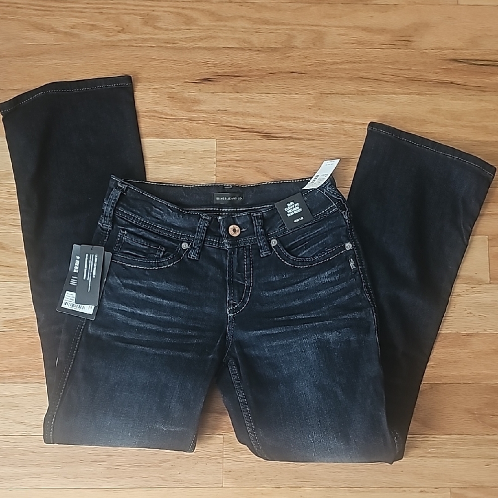 Women's Silver Brand Dark Wash Jeans